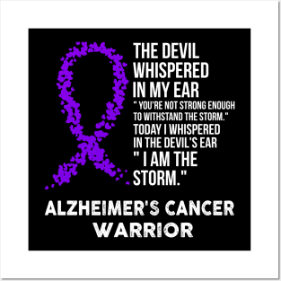 The Devil- Alzheimer's Awareness Support Ribbon Posters and Art